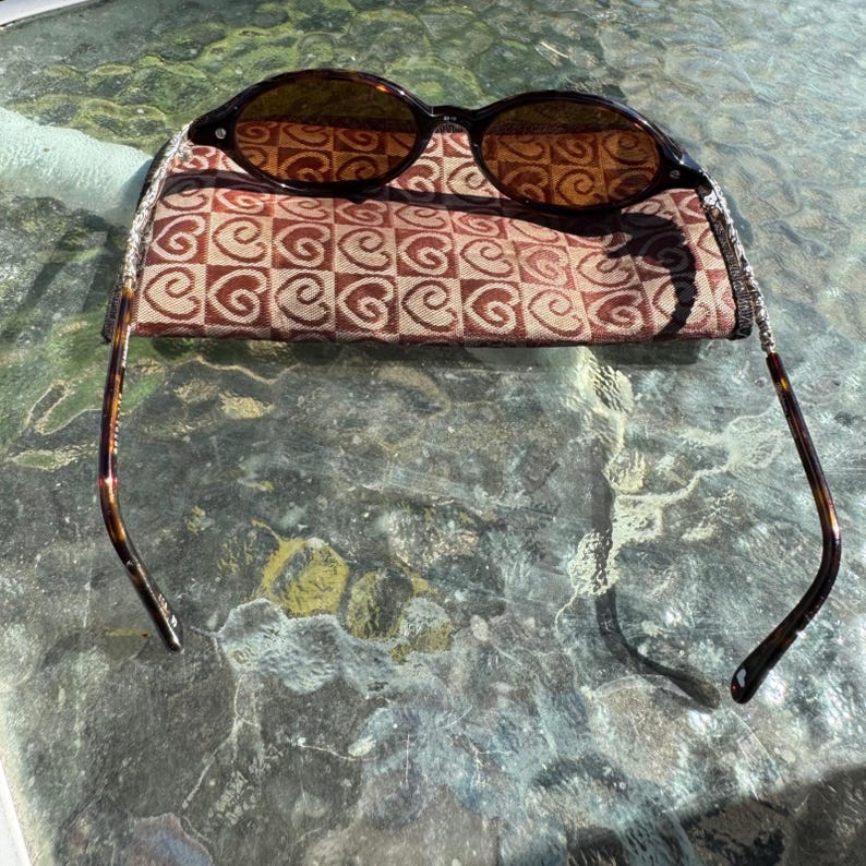 Brighton Summertime Sunglasses Tortoise Shell Silver Scroll Floral Oval SG393-32 image 10
