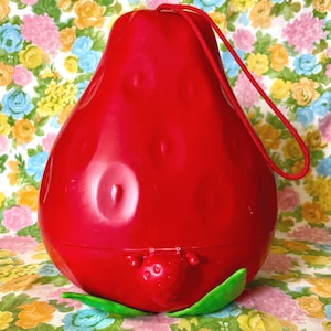 Vintage 80s Strawberry Shortcake Doll Case: Kawaii Toy Purse