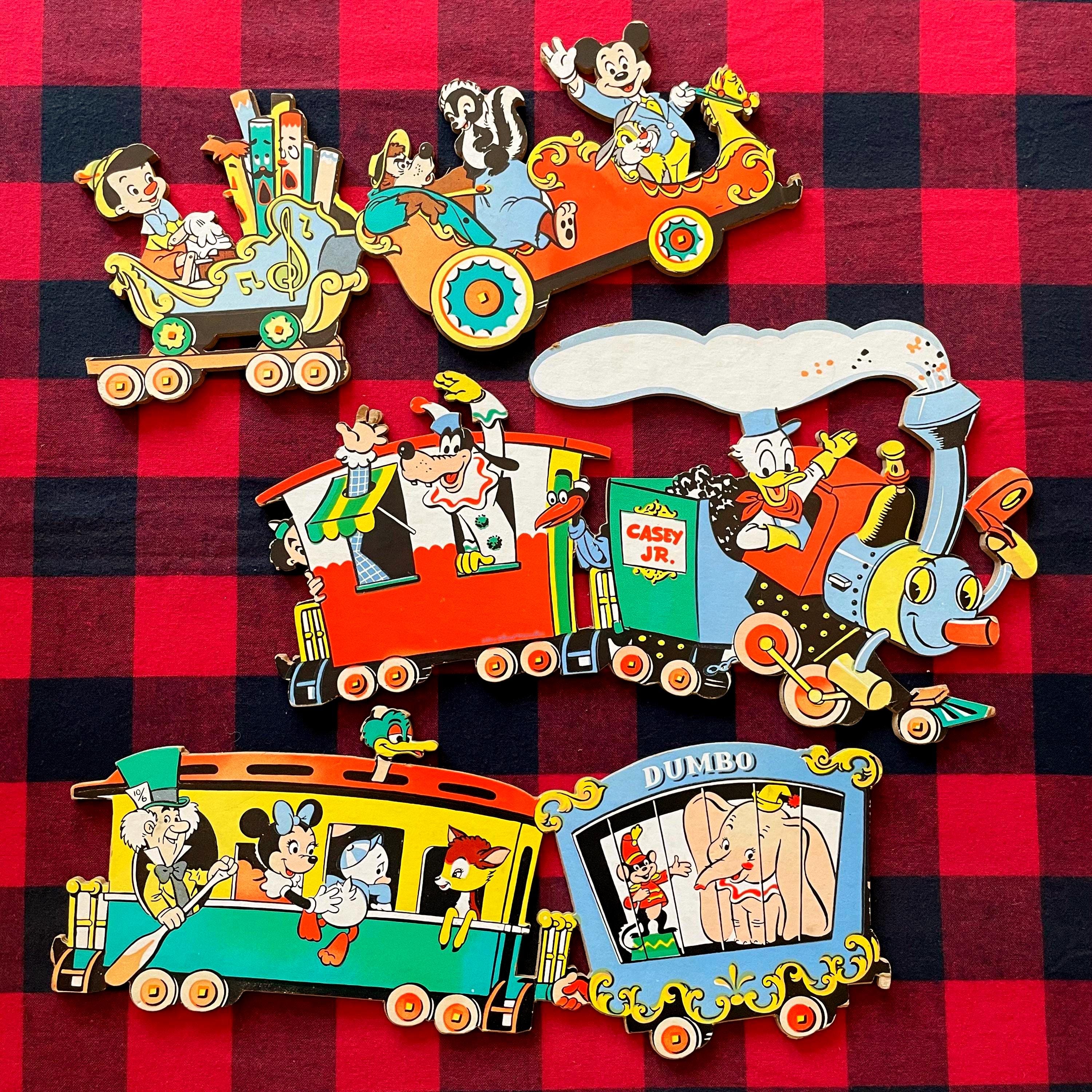 Vintage Disney Wood Train Wall Hanging, 1960s Decor - Etsy