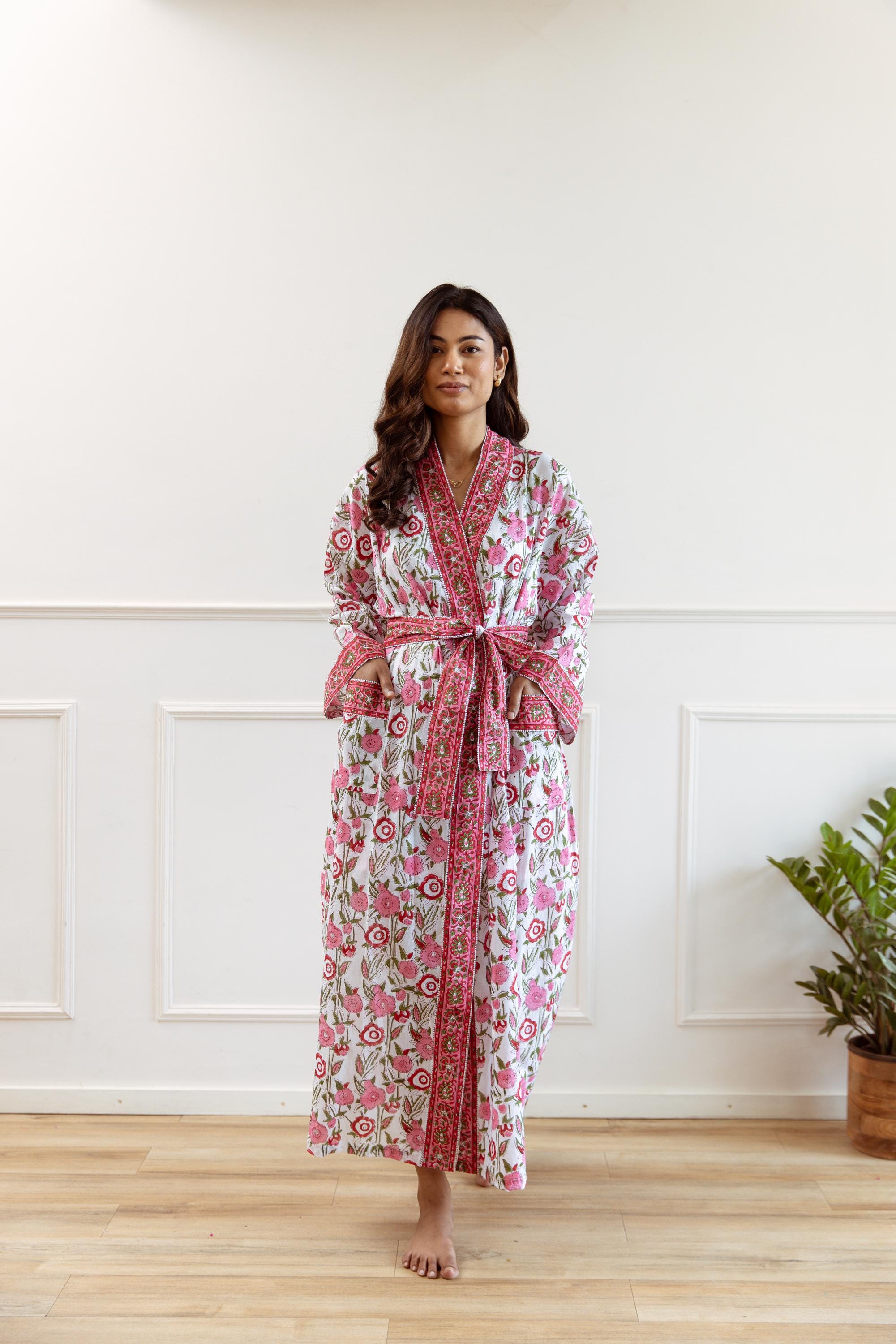 knee length dresses for ladies Women's Long Lightweight Scallop Robe in Robin's Egg – The Dune Market main image 0