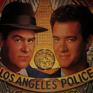 vtg 1987 Dragnet movie poster rare Tom Hanks Dan Akroyd