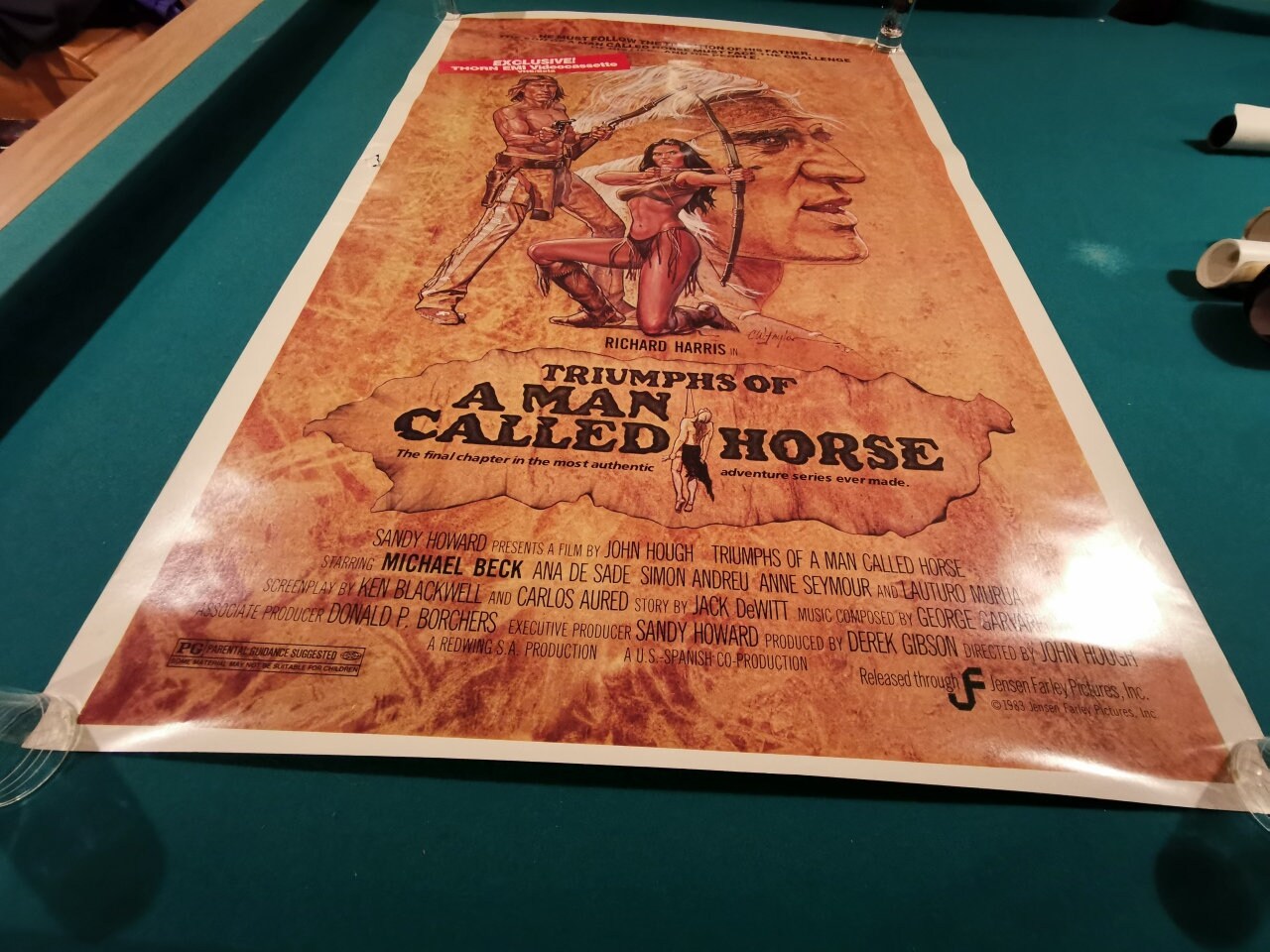 The Triumphs Of A Man Called Horse Triumphs of A Man Called Horse Movie Video Poster vtg 1984 - Etsy México