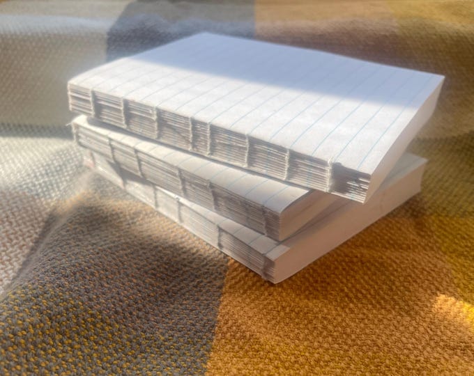 Lined Paper Block for Book Binding - Handmade Using Recycled Materials ...