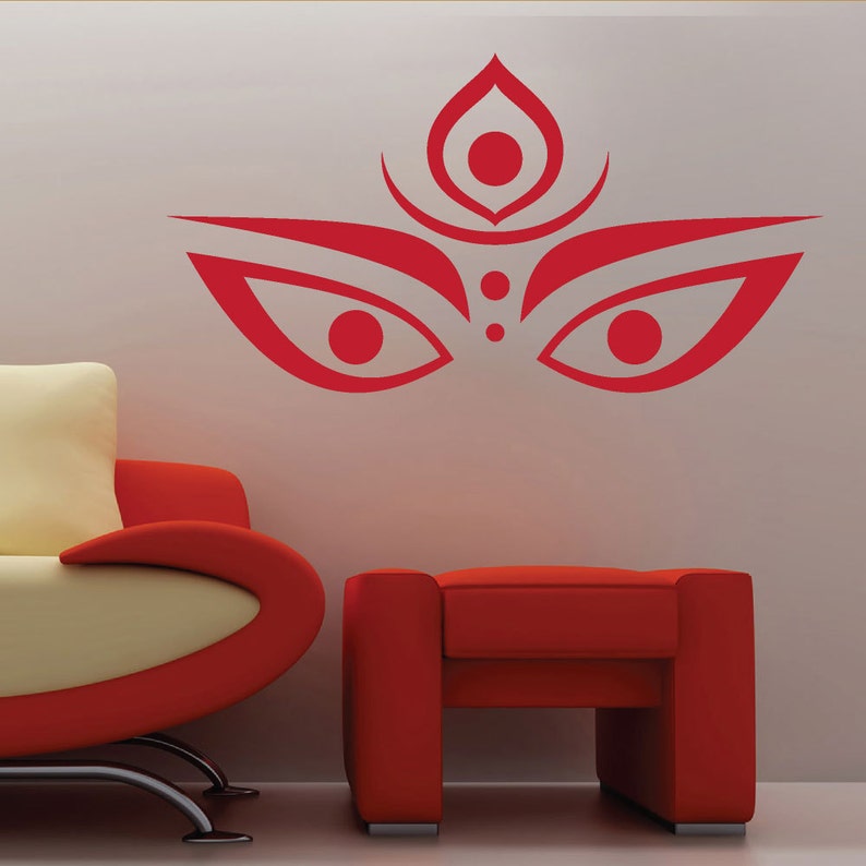 Eye of Buddha Wisdom Eyes Decorative Vinyl Wall Sticker Decal