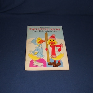 Tom Tierney Two Little Ducks – Paper Dolls In Full Color - Uncut - Year 1988