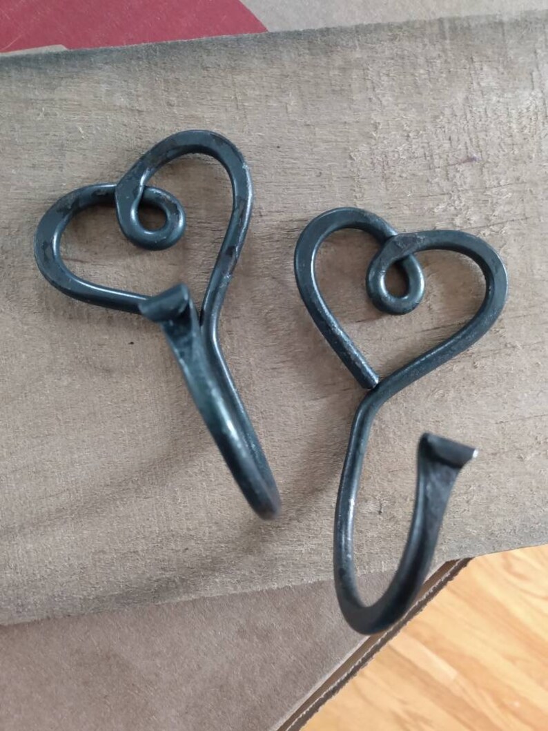 Heart Shaped Coat Hooks Robe Hangers Medium Size Wall Etsy
