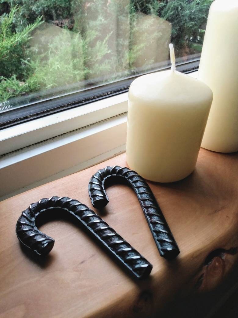 Rebar Candy Cane Blacksmith Christmas Ornaments Etsy