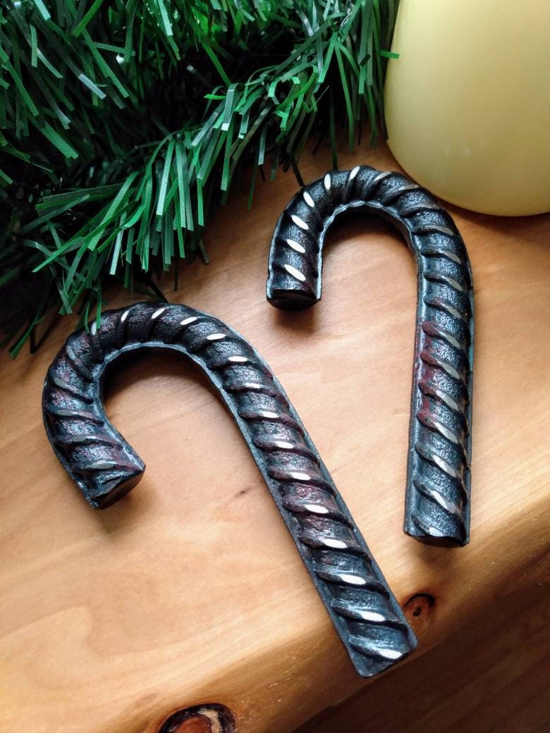 Rebar Candy Cane Blacksmith Christmas Ornaments Etsy