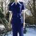 Michelle reviewed Vintage 1970s Ladies Navy Blue & White Trouser Suit by Dikri. Pants Suit. Styled in Italy, Crimplene.