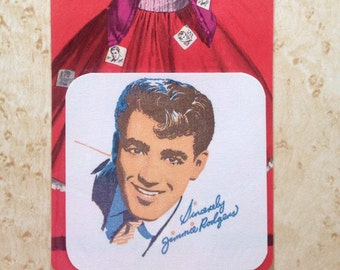 Vintage Mid Century 1950s Deadstock American Jimmie Rodgers iron-on patch for clothing. Teen idol, Rock and Roll!
