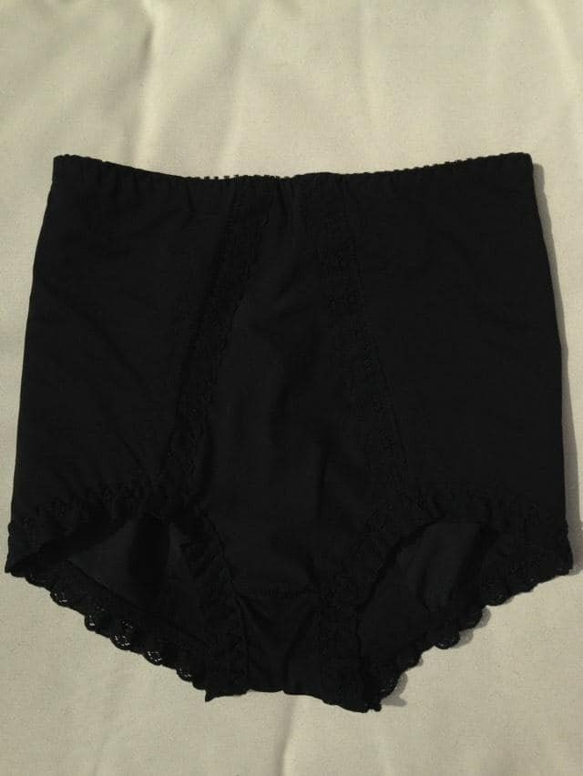 Vintage Black Stretchy Shape Wear Knickers, Panties. Underwear