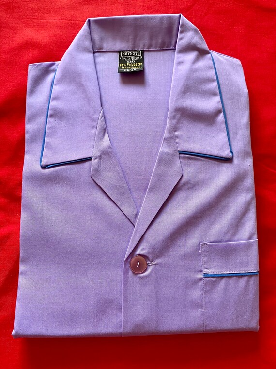 Vintage 1970s, 1980s Men’s Pale Purple Keynote Py… - image 1