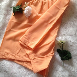 Vintage 1950s, 1960s Peach Knickers, Tap Pants, Panties. Lingerie, Underwear, Nylon. image 5