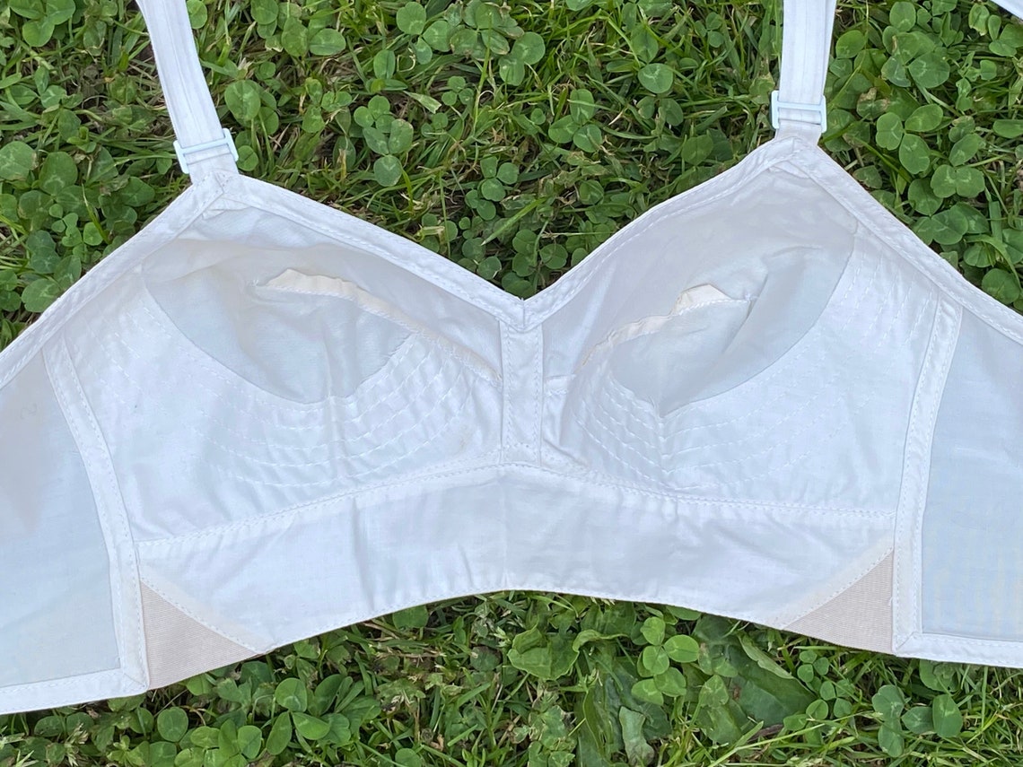 Vintage 1950s White Cotton Bra by Exquisite Form Unworn with | Etsy