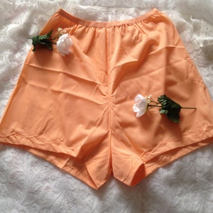 Vintage 1950s, 1960s Peach Knickers, Tap Pants, Panties. Lingerie, Underwear, Nylon. image 4