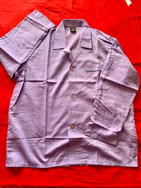 Vintage 1970s, 1980s Men’s Pale Purple Keynote Py… - image 4