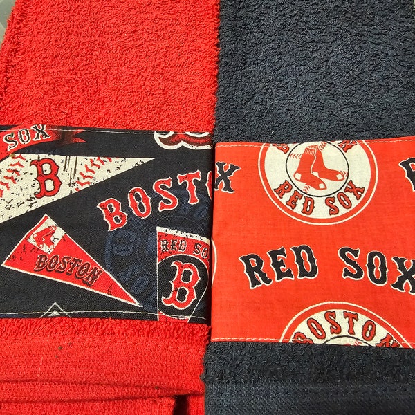 Sport towels including New england Patriots, Boston Bruins, Red Sox and Celtics.