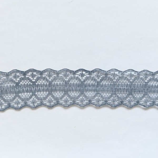 Gray Lace Trim Etsy