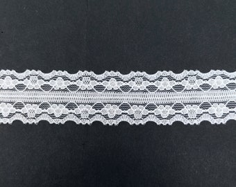 Hot 10 Yards High Quality White Lace Ribbon Tape 40MM Lace Trim