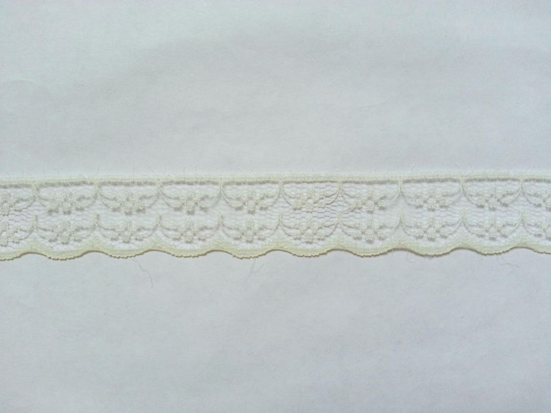 10 Yards of Cream Lace Ribbon/ Cream Lace Trim 0.87 2.2 Cm Etsy