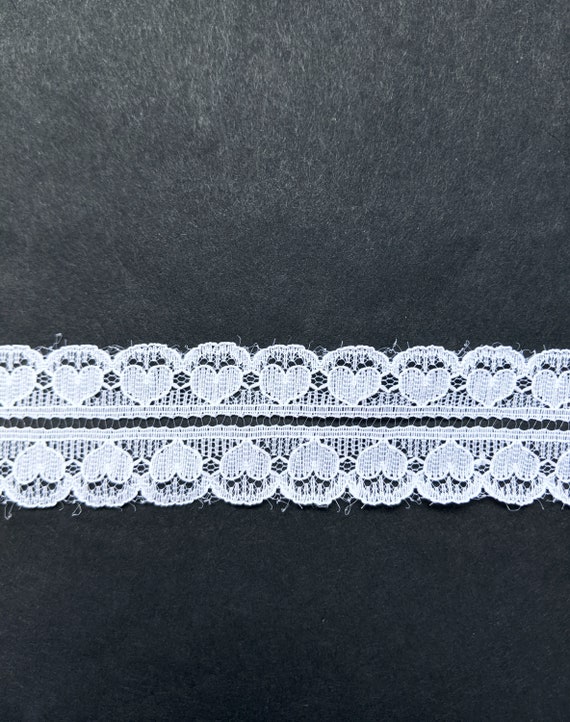 5 Yards of Heart White Lace Trim 5 Yards of Heart White Lace