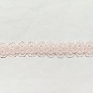 10 Yards of Peach Lace Trim/ Peach lace Ribbon Approx. 0.55&quot; (14 mm)