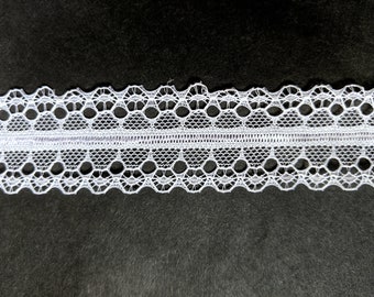 10 Yards of White Lace Trim/ 10 Yards of White Lace Ribbon Approx. 1.1" (2.8 cm)