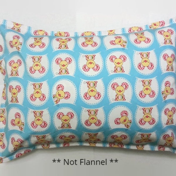 Colorful Patterned Mouse Lightweight Cotton Toddler Pillowcase/ Kid Pillowcase/Child Pillowcase/ Travel Pillowcase (13"X 19" and 14"X 20")