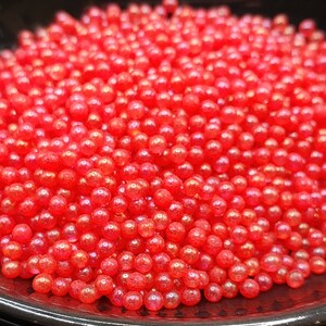 40g 3.5mm Crimson Matte AB Glas Microbeads, Schmuckherstellung, Nägel, Mosaike, Resin, Shaker