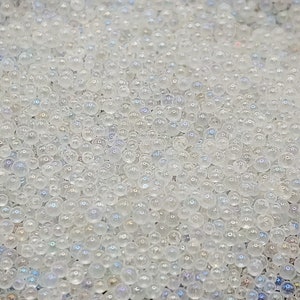 40g 2mm Clear Matte AB Glas Microperlen, Schmuckherstellung, Nägel, Mosaike, Resin, Shaker