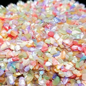 Mixed Color Süßwasser Shell Flakes, Ca. 5g Behälter, Mosaike, Nägel, Schmuckherstellung, Harz, Kunsthandwerk,