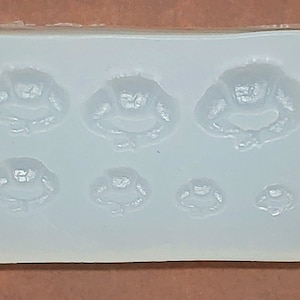 Croissant Silicone Mold B, 7 sizes, UV Resin, Resin, Polymer Clay, Food Craft, Miniature Food, Doll House Miniatures, Miniature Decorations