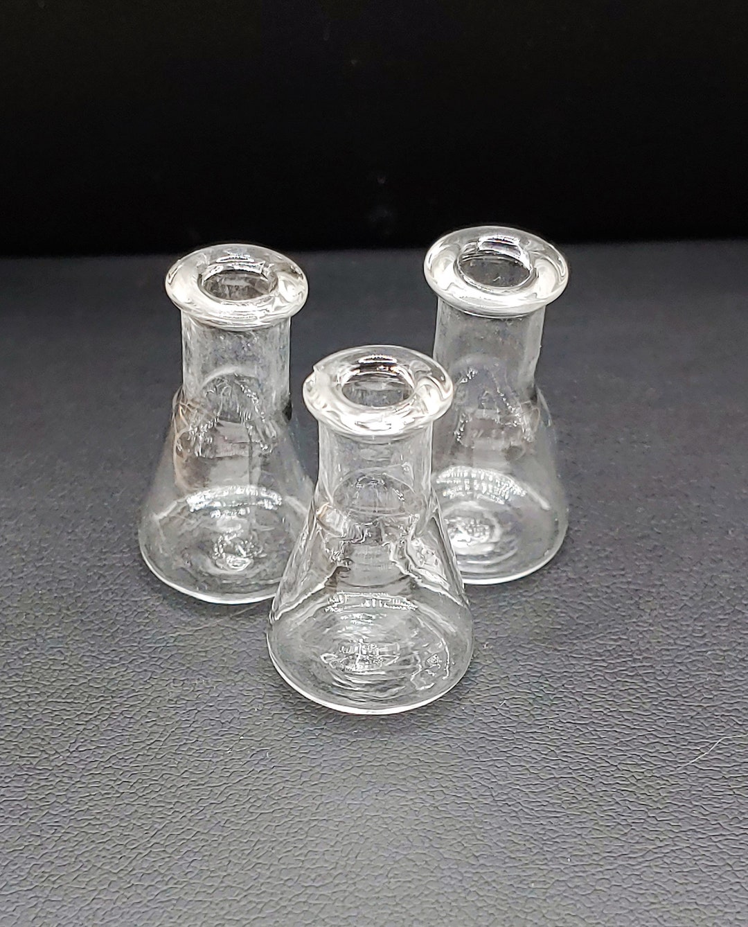 5 Mini Vials Hand Blown Glass Bottles Liquor Bottles Etsy