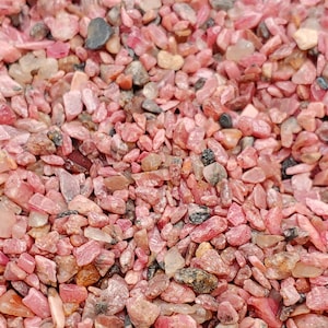 Rhodonite Natural Gemstone, 40g, Undrilled Chips, Micro Mosaics, Wishing Jars, Decorations, Resin
