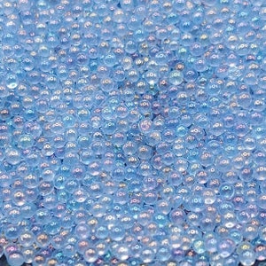 40g Cornflower Blue AB Glass Microbeads, 2mm/3.5mm Jewelry Making, Nails, Mosaics, Resin, Shakers