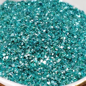 Dark Cyan Tiny Chip, 20g, UV Resin, Epoxy Resin, Crafts, Decorations, Jewelry Making