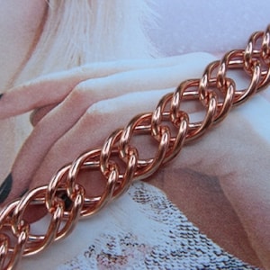 Men&#39;s Solid Copper Bracelet,  7/16 of an inch wide #CB642G -  Available in  7 to 11 inch lengths.