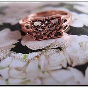 Size 12 Solid copper band ring CTR684-3/8 of an inch wide