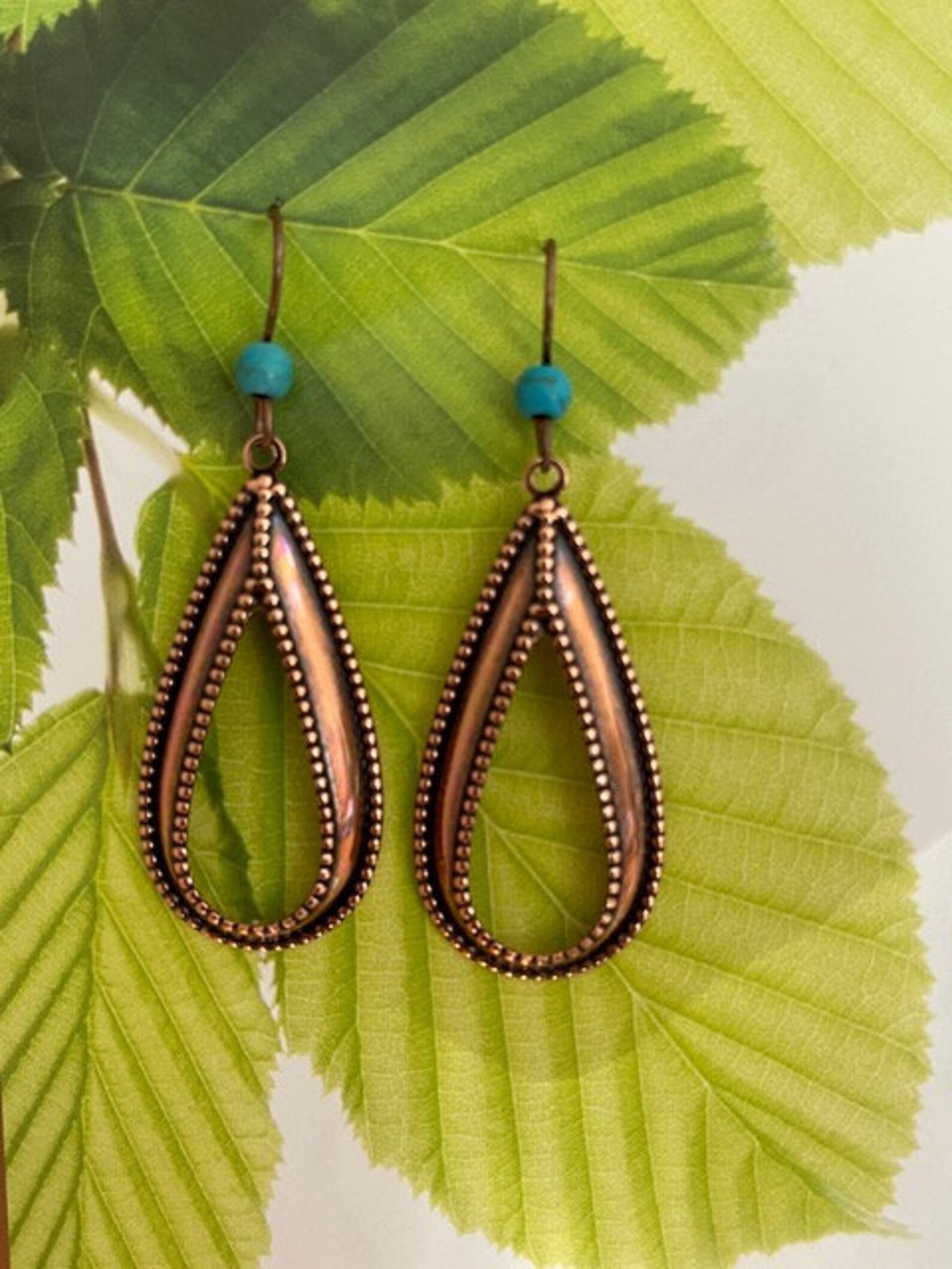 Solid Copper Earrings CE182 2 Inches Long X 5/8 of an Inch Etsy Canada