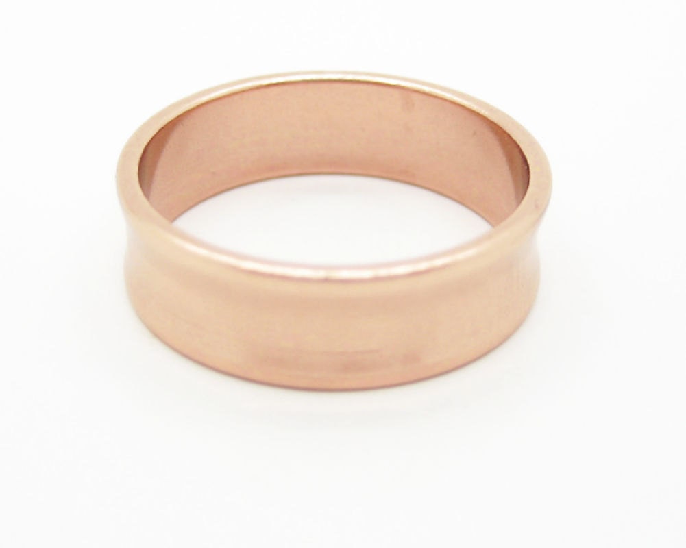 Solid Copper Ring CR041 1/4 of an Inch Wide. Size 5 Thru 11 Etsy