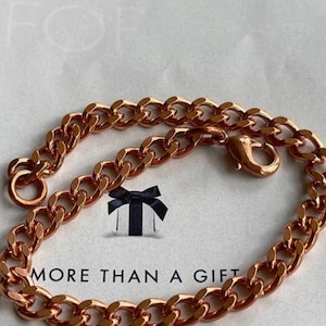 Women's  Solid Copper Bracelet, 1/4 of an inch wide #CB777G -  Available in  6 1/2  to 11 inch lengths.