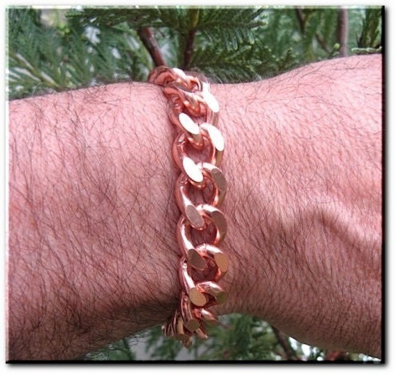 Men's Heavy Duty Solid Copper Bracelet 
