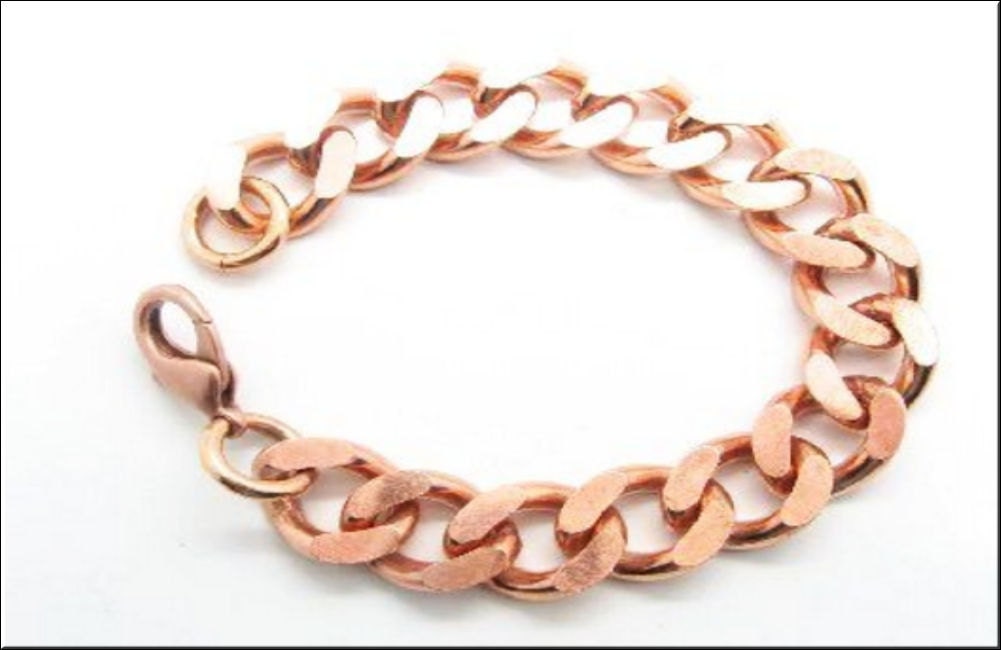 Copper Mens Bracelet CB639G Available in 8 to 10 inch lengths. Our Widest and Heaviest Design 5/8 of an inch wide 