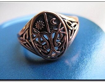 Handmade Solid Copper Band Ring – 3mm Wide, Size 8, Simple & Classic Style