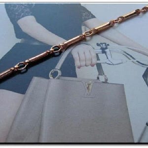 Ultra Thin Solid Copper Bracelet - Delicate Chain Design
