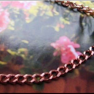 Solid Copper Chain Necklace CN622G 3/16 of an inch wide Available in 16, 18, 20, 22, 24 and 30 inch lengths. image 1