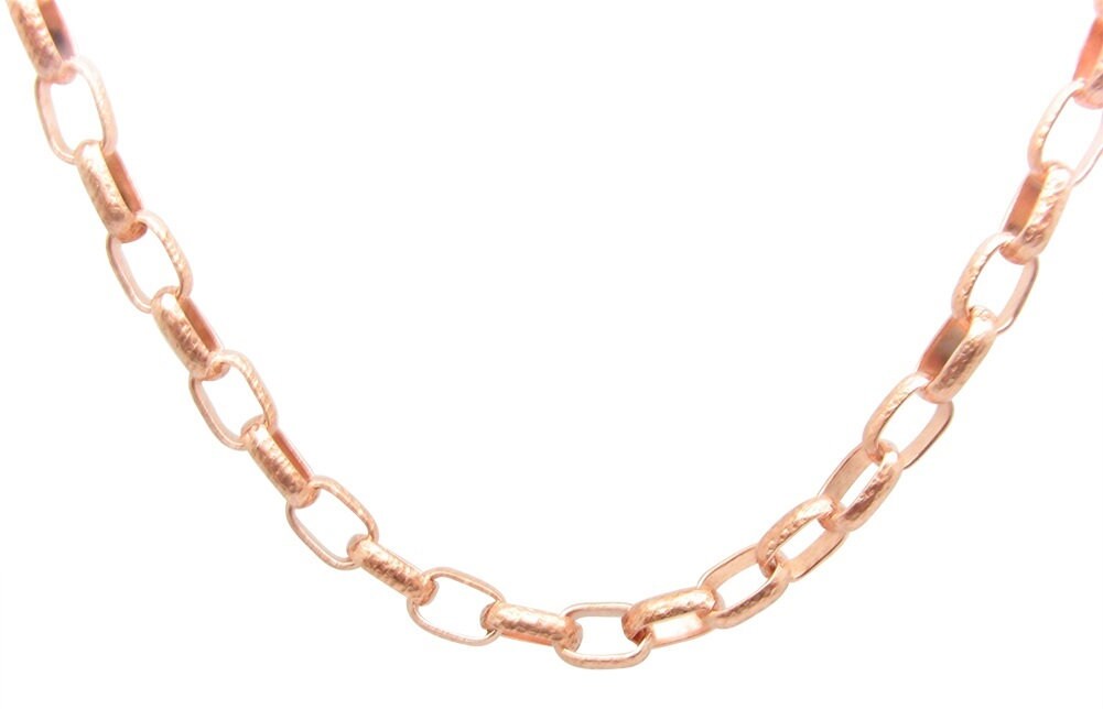 18 inch solid copper chain CN704G - 3/16 of an inch wide