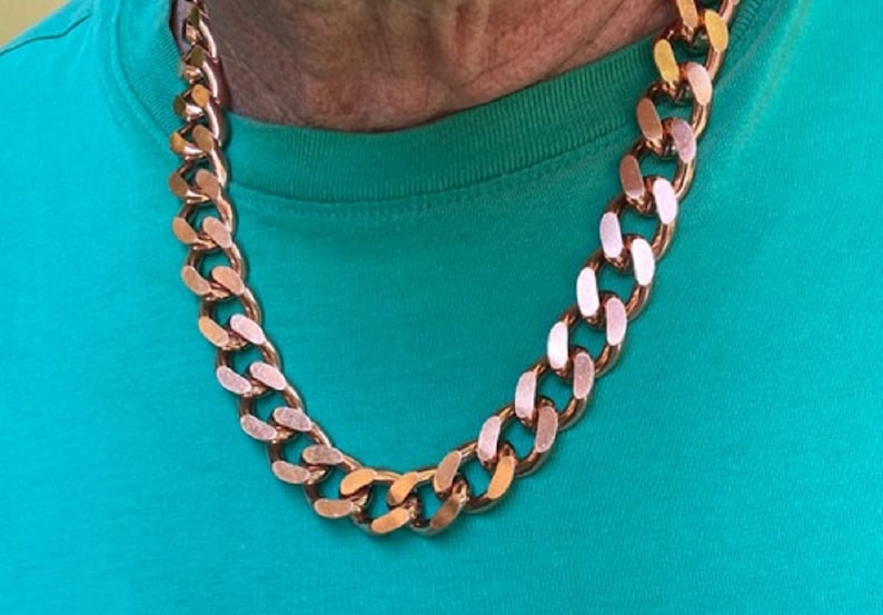 Thick and Heavy Solid Copper Chain Necklace CN639G Etsy