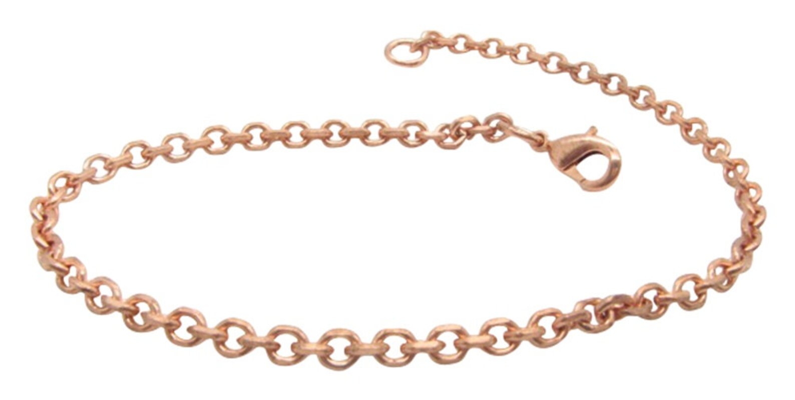 12 Inch Copper Anklet, 3/16 of an inch wide, CA734G - Made in the USA