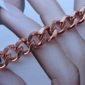 5/16 of an inch wide - Ladies Solid Copper Bracelet #CB728G - Available in 6 1/2 to 8 1/2 inch lengths.